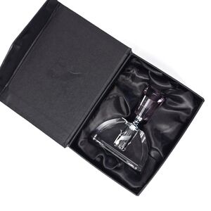 Young Living Essential Oils Glass Perfume Bottle  Purple & Clear Logo with Box